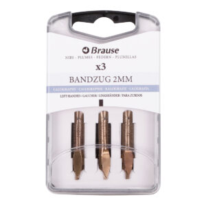 Calligraphy nibs for pen stands - Box of 3 nibs Bandzug Gauchers 2mm