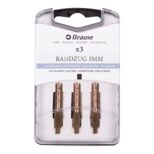 Calligraphy nibs for pen stands - Box of 3 nibs Bandzug Gauchers 3mm