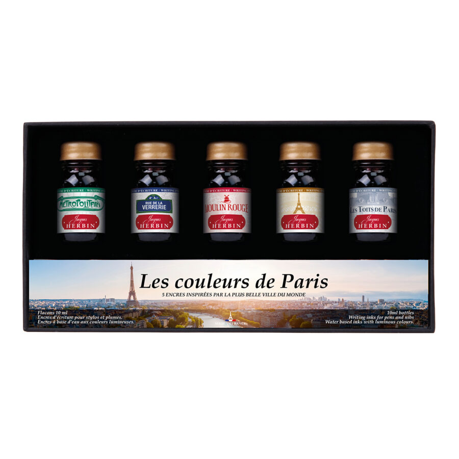 COFFRET 5 ENCRES COULEURS DE PARIS