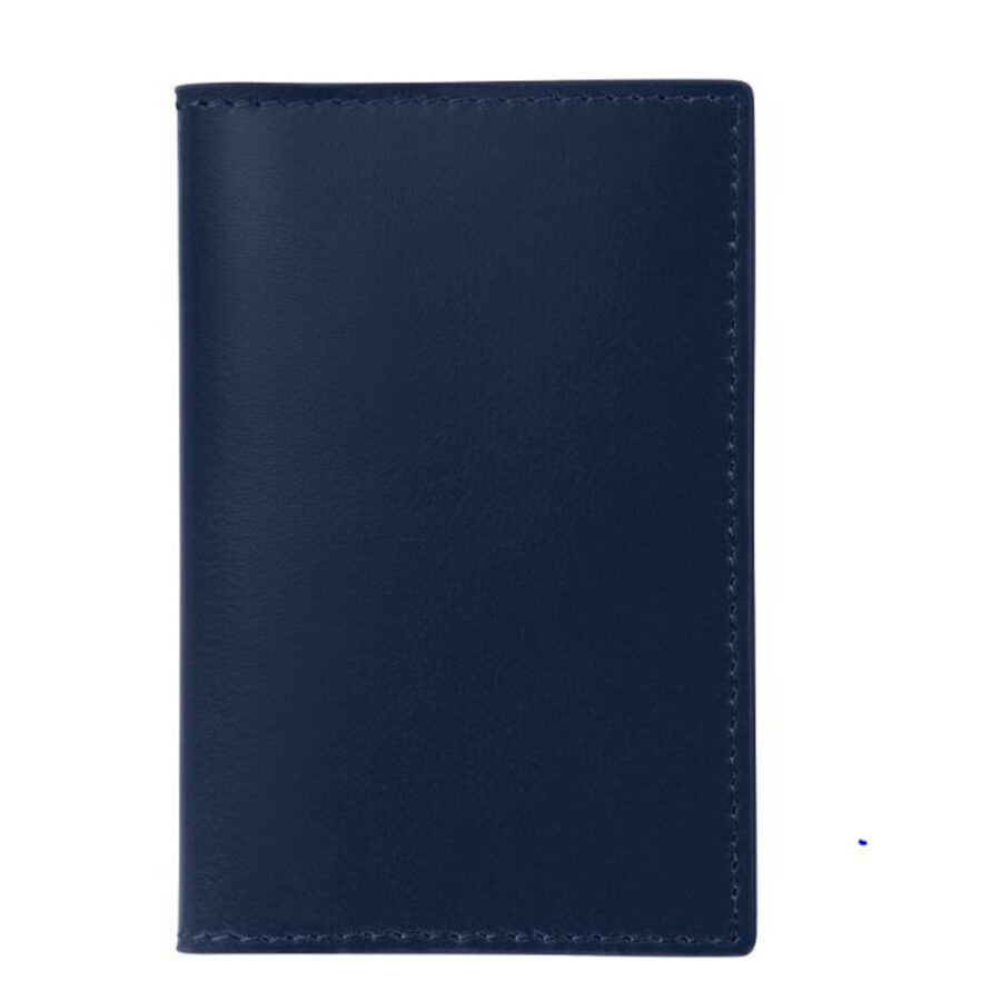 Porte-carte de visite en cuir – Bleu marine