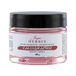 Encre de calligraphie rouge Carmin 