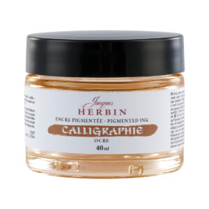Encre de calligraphie ocre 