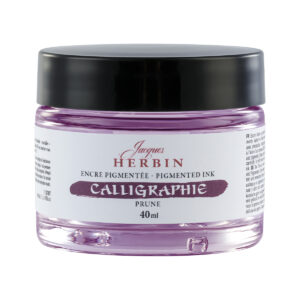 Encre de calligraphie prune 