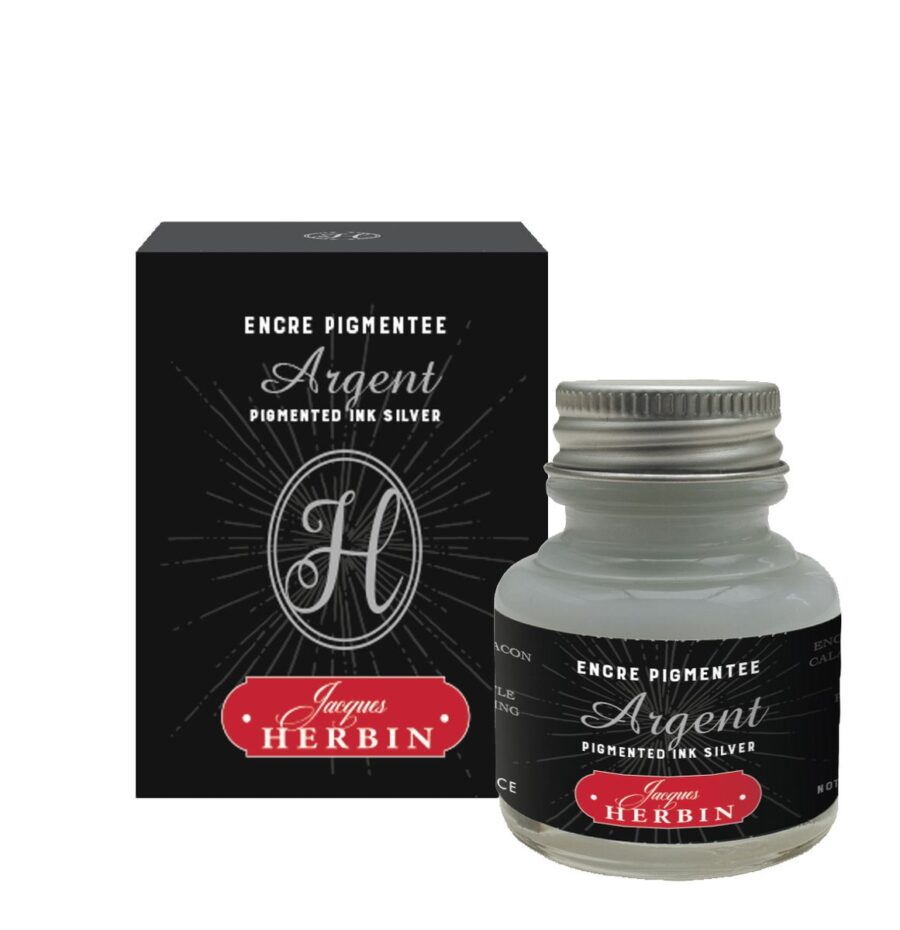 Silver pigment ink
