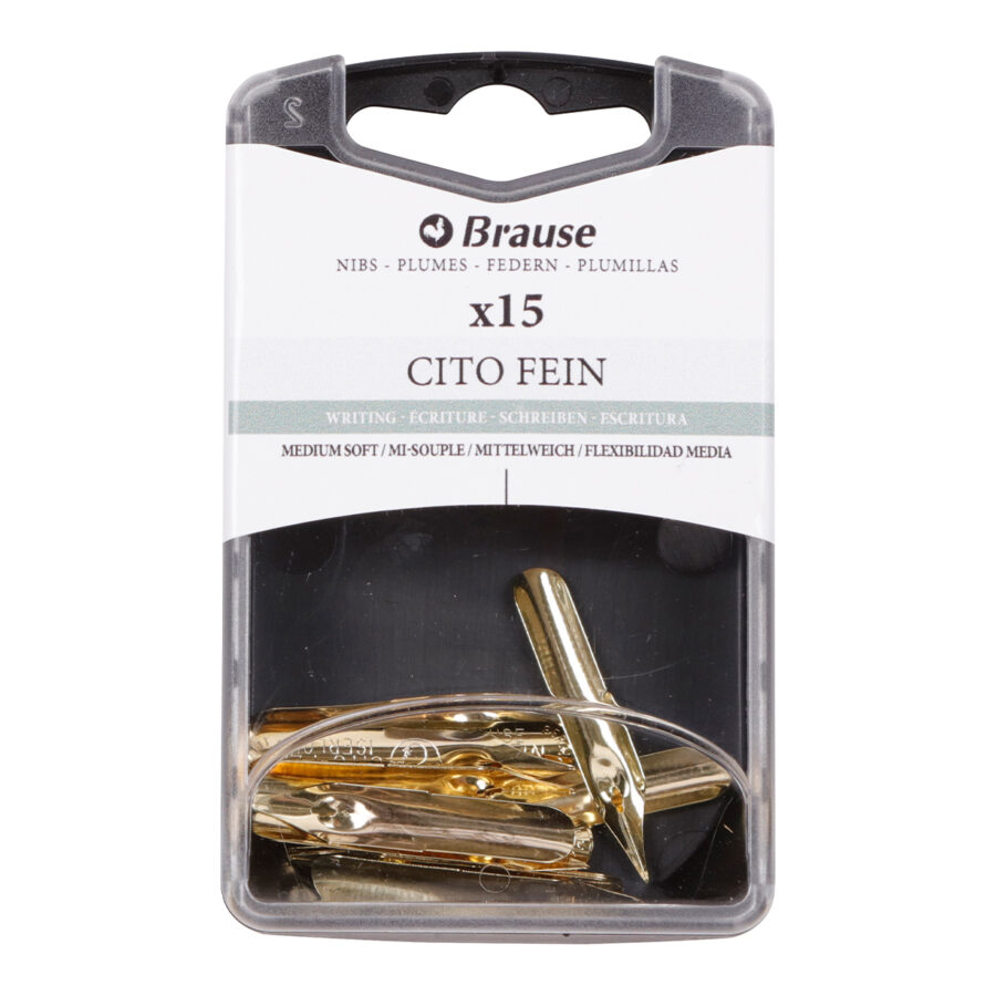 Plumes d’écriture pour porte-plume – Boite 15 Plumes Cito Fein