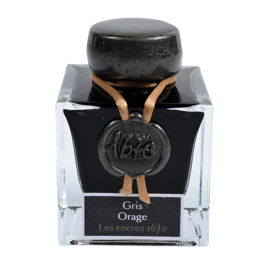 Encre pailletée d’or 1670, Gris orage