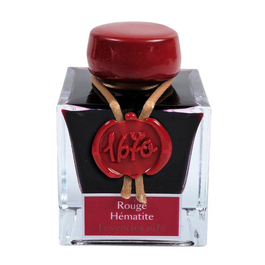 Encre pailletée d’or 1670, Rouge hématite