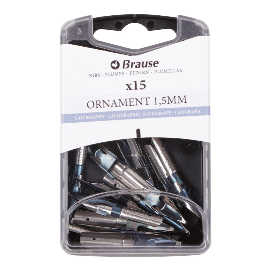 Lettering nibs for penholder – Box 15 Ornament nibs 1.5mm
