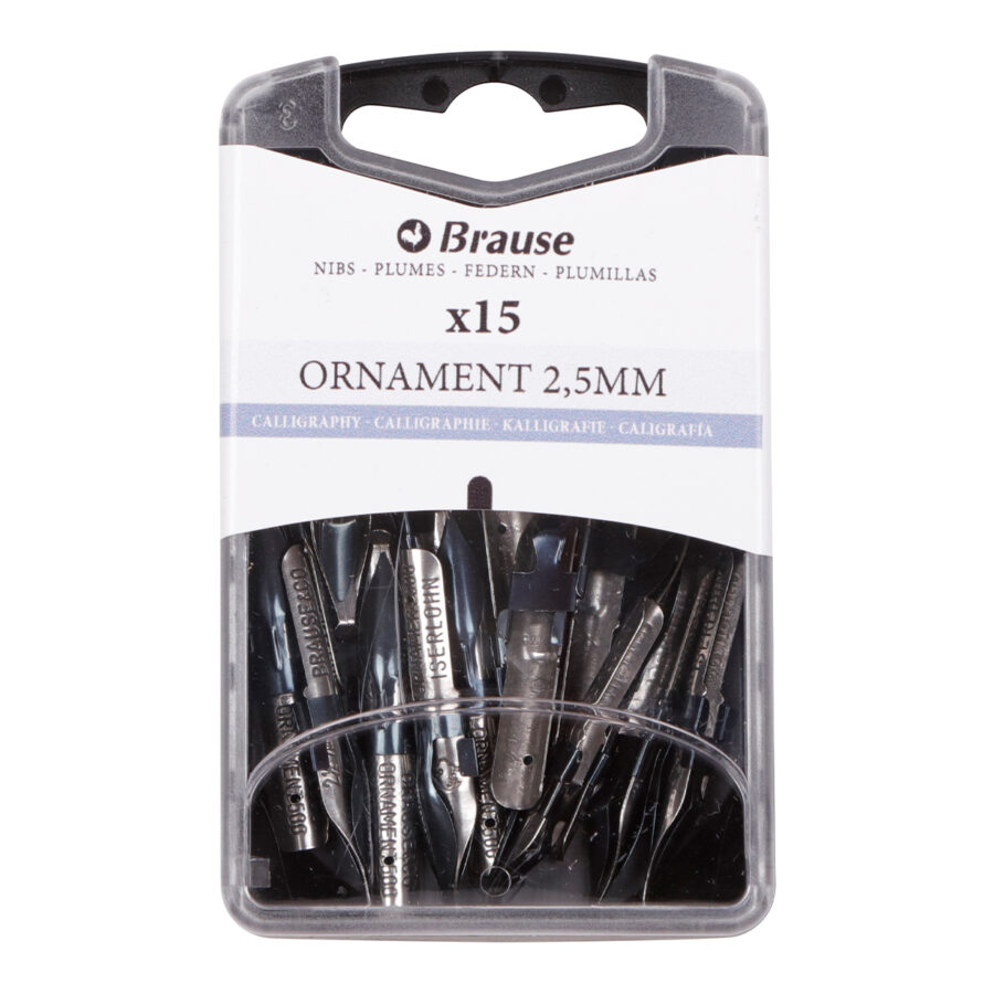 Lettering nibs for penholder – Box 15 Ornament nibs 2.5mm