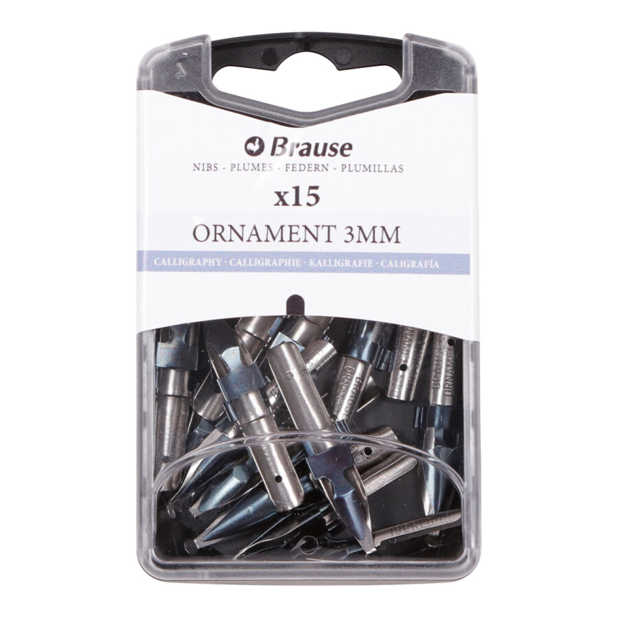 Plumes de lettering pour porte-plume – Boite 15 Plumes Ornament 3mm