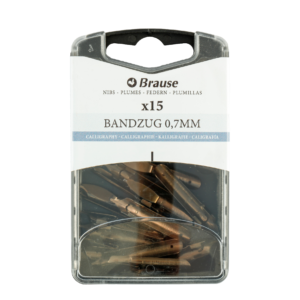 Calligraphy nibs for penholder - Box 15 Bandzug nibs 0,7mm