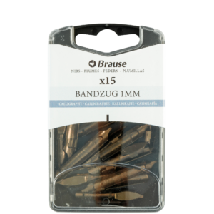 Calligraphy nibs for penholder - Box 15 Bandzug nibs 1mm