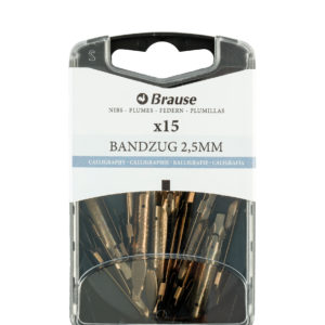 Calligraphy nibs for penholder - Box 15 Bandzug nibs 2,5mm