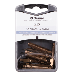 Calligraphy nibs for penholder - Box 15 Bandzug nibs 3mm