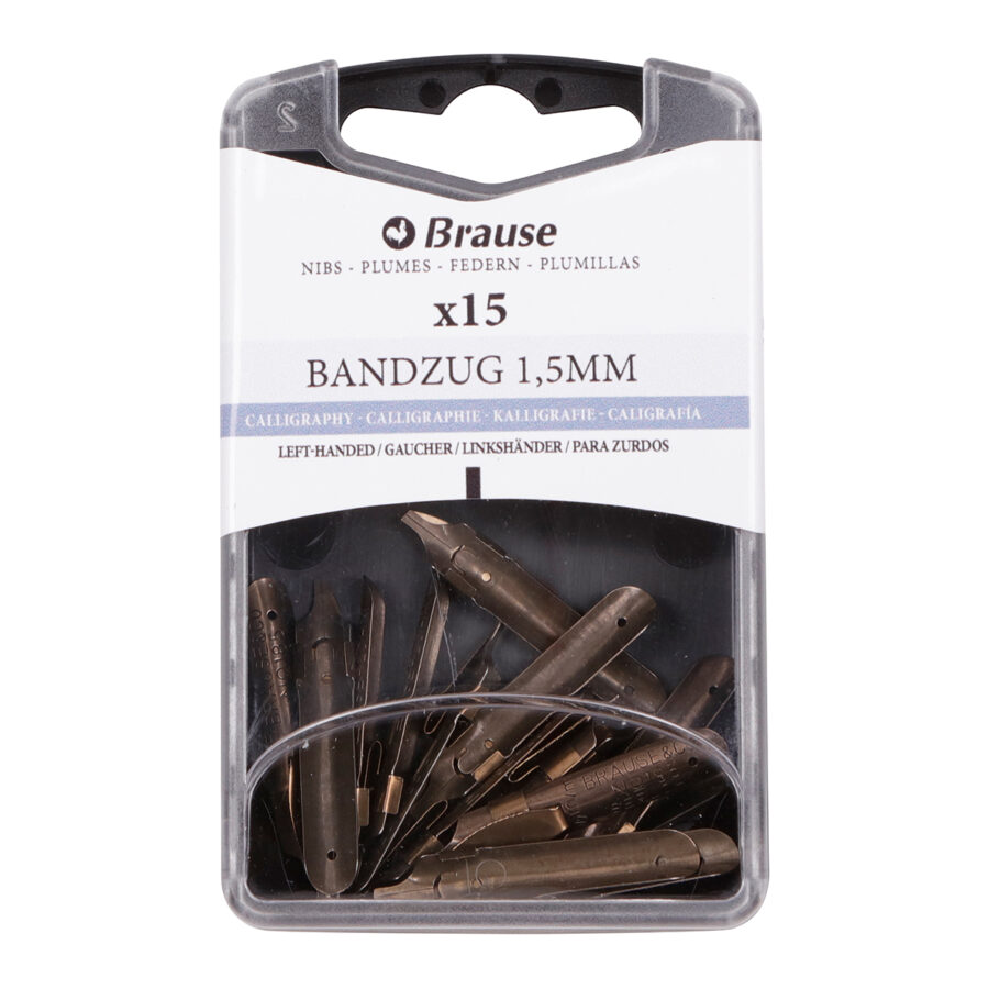 Calligraphy nibs for pen stands – Box of 15 nibs Bandzug Gauchers 1,5mm
