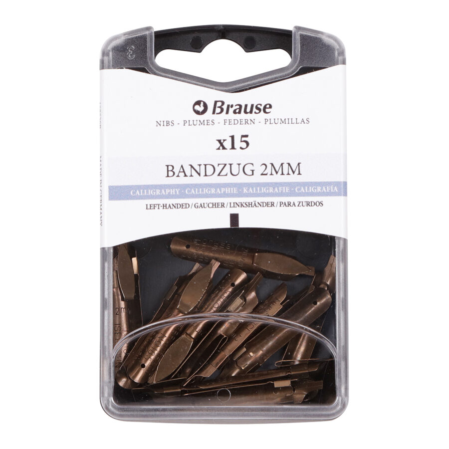 Calligraphy nibs for pen stands – Box of 15 nibs Bandzug Gauchers 2mm