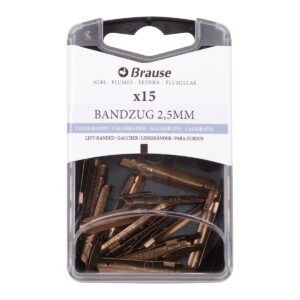 Plumes de calligraphie pour porte-plume - Boite 15 Plumes Bandzug Gauchers 2,5mm