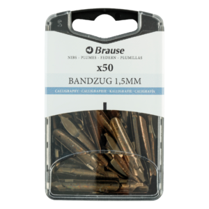 Calligraphy nibs for pen stands - Box of 50 nibs Bandzug 1.5 mm