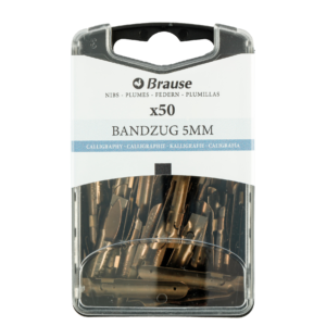 Calligraphy nibs for pen stands - Box of 50 nibs Bandzug 5 mm