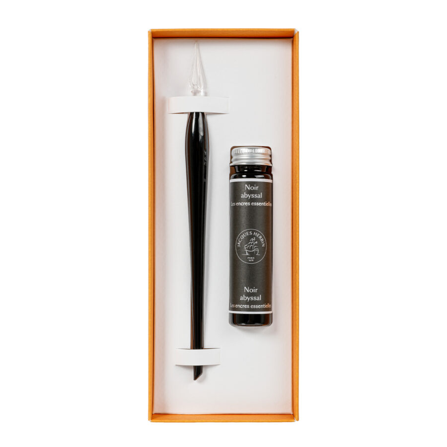 Coffret plume de verre Prestige – noir