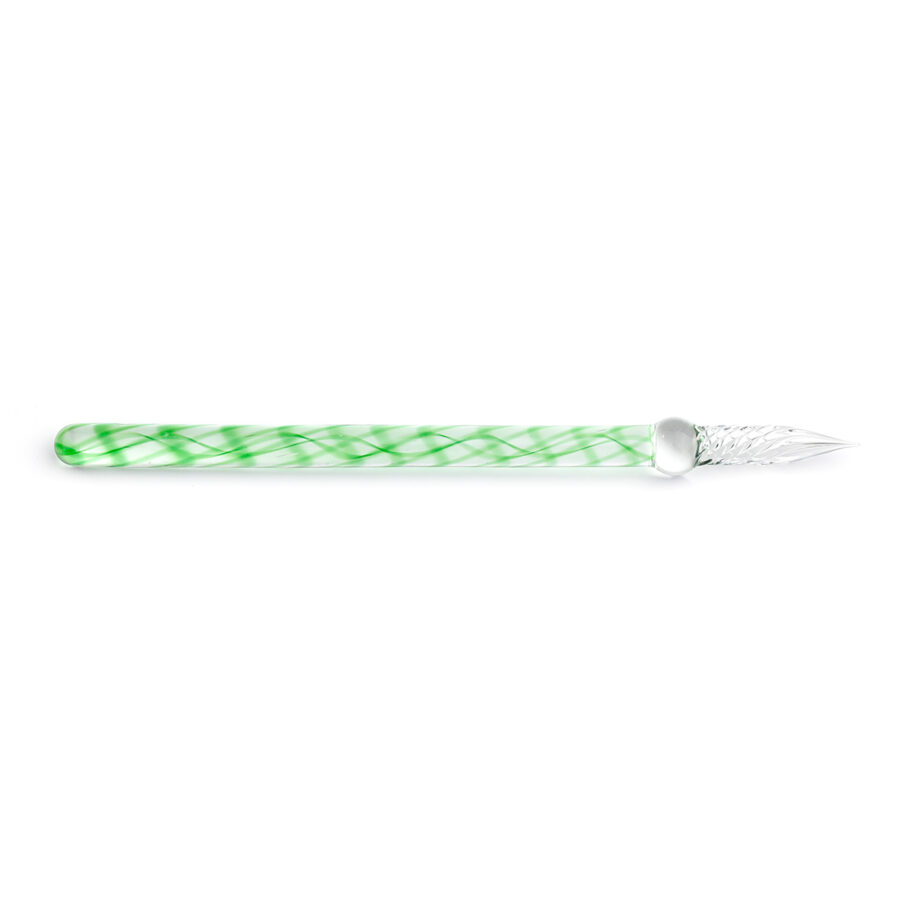 Glass nib, straight, 16 cm, Meadow green