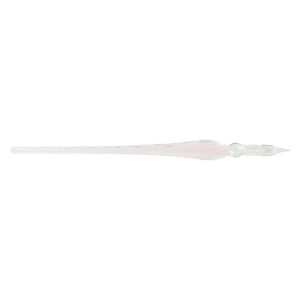 Plume de verre torsadée - Rose pâle