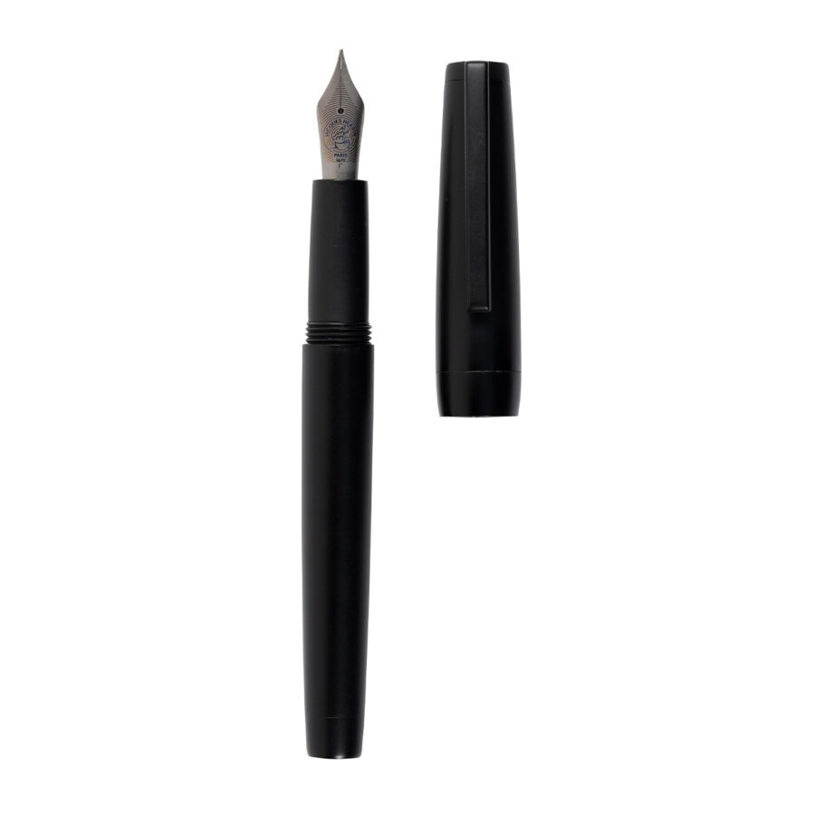 Stylo, en métal précieux noir mat, Noir