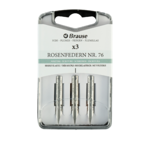 Nibs for nib holders - Box of 3 pink metal nibs