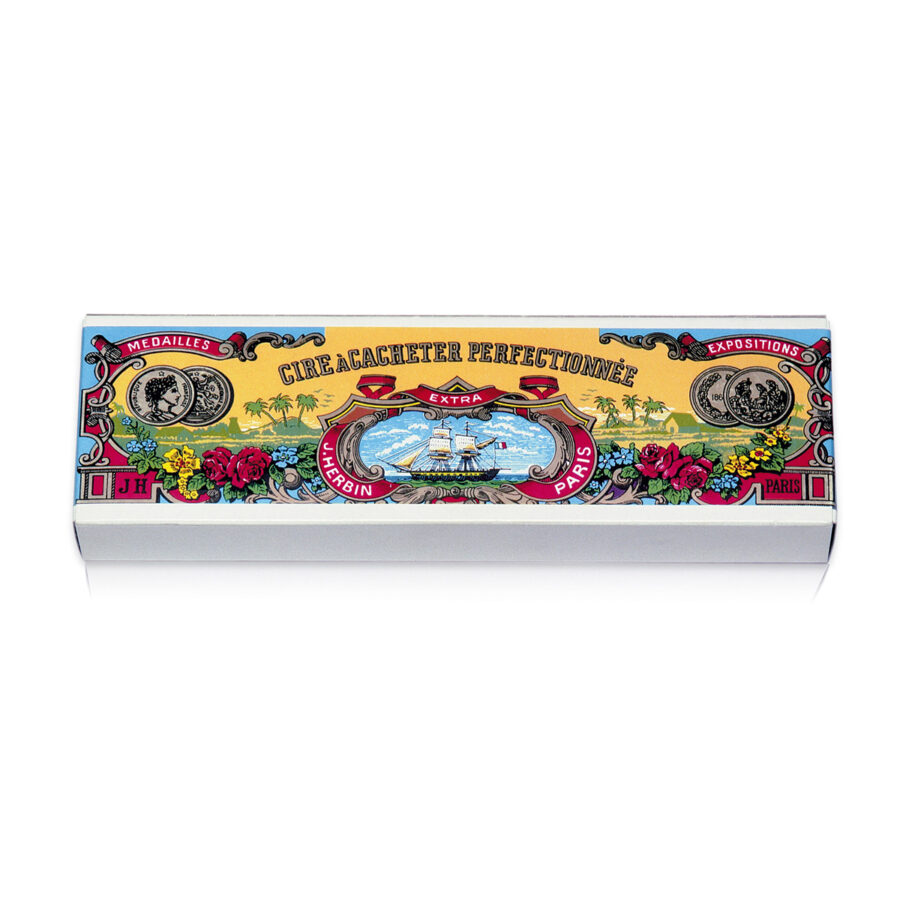 Box of 10 bank sealing wax sticks, Cherry