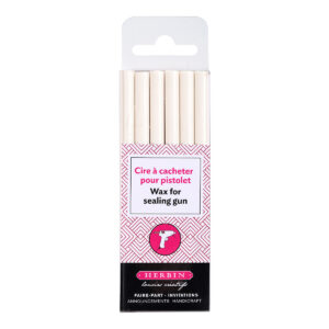 6 bâtons de cire à cacheter spéciale pour pistolet, Blanc