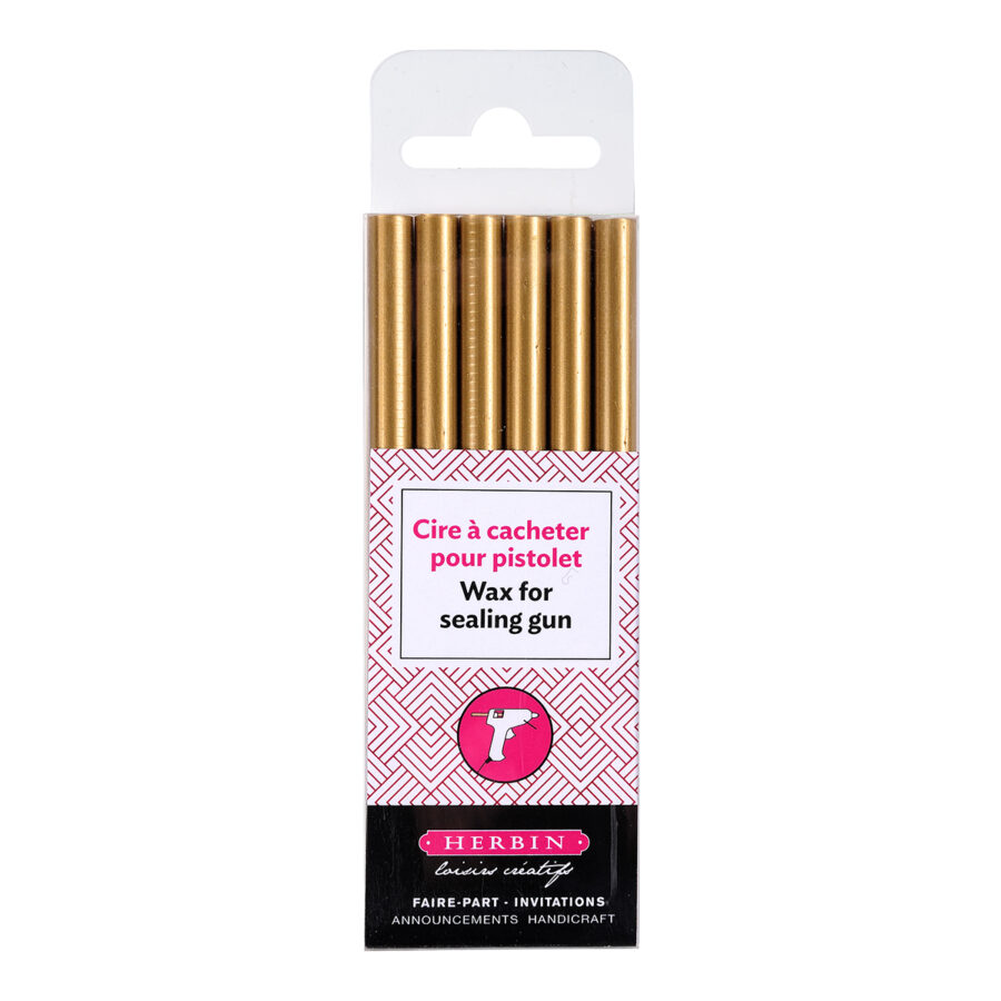 6 sticks of special sealing wax for pistols, Gold