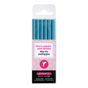 6 bâtons de cire à cacheter spéciale pour pistolet, Bleu