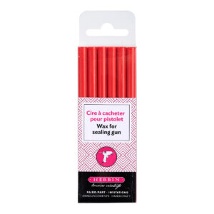 6 bâtons de cire à cacheter spéciale pour pistolet, Rouge