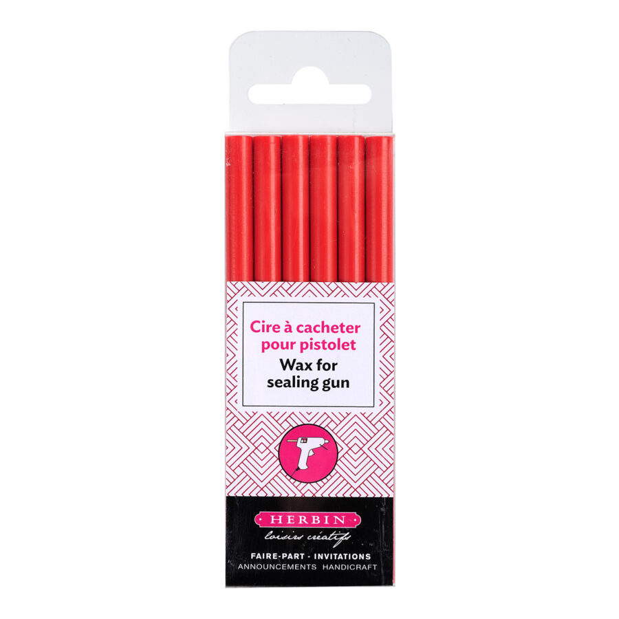 6 sticks of special sealing wax for pistols, Red