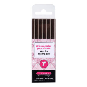 6 bâtons de cire à cacheter spéciale pour pistolet, Chocolat