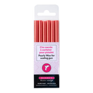 6 bâtons de cire à cacheter spéciale pour pistolet, Vieux rose nacré