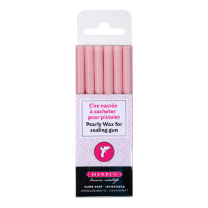 6 bâtons de cire à cacheter spéciale pour pistolet, Rose pâle