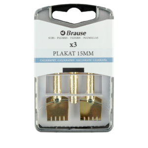 Writing nibs for pen stands - Box of 3 Plakat 15 mm metal nibs