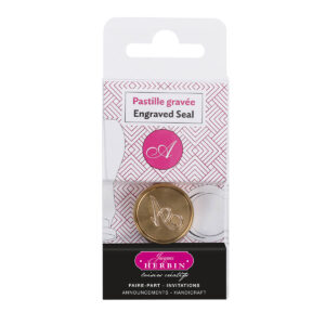 Pastille en laiton pour cire à cacheter, alphabet anglais, lettre A
