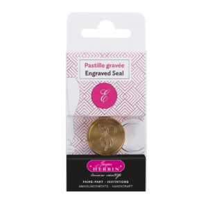 Pastille en laiton pour cire à cacheter, alphabet anglais, lettre E