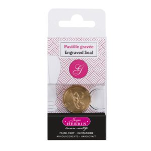 Pastille en laiton pour cire à cacheter, alphabet anglais, lettre G
