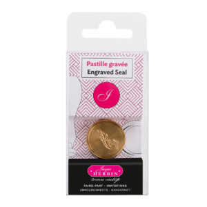 Pastille en laiton pour cire à cacheter, alphabet anglais, lettre I