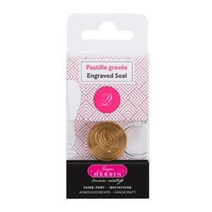 Pastille en laiton pour cire à cacheter, alphabet anglais, lettre Q