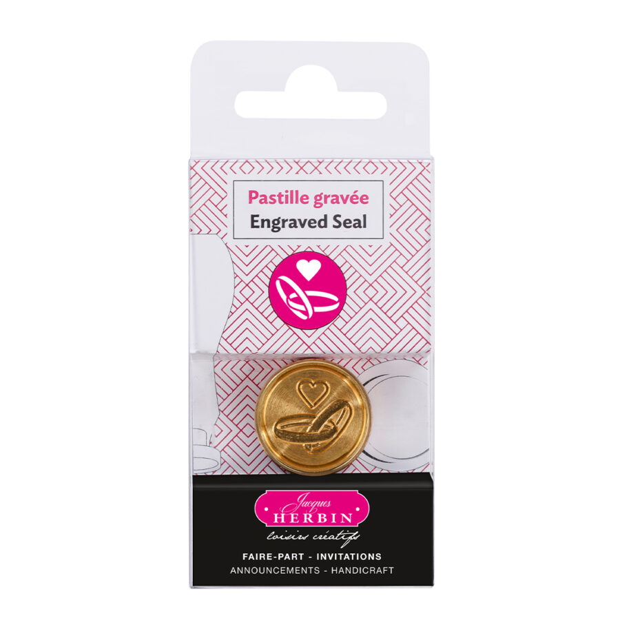 Pastille en laiton pour cire à cacheter, symbole Alliance