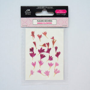 Pétales bleuet séchés, rose pour bricolage, scrapbooking, carterie créative