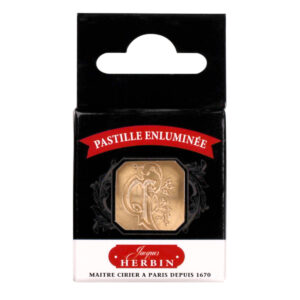 Sceau carré, lettre P enluminée pour cachet de cire. Fabrication française