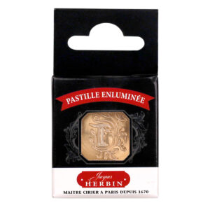 Sceau carré, lettre T enluminée pour cachet de cire. Fabrication française