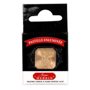 Sceau carré, lettre Y enluminée pour cachet de cire. Fabrication française