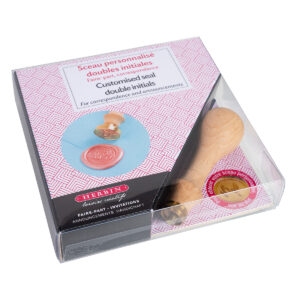 Coffret sceau personnalisé ''double initiales''