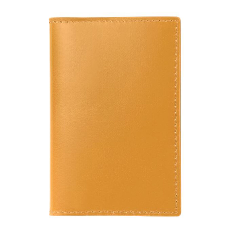 Leather business card holder – Amber